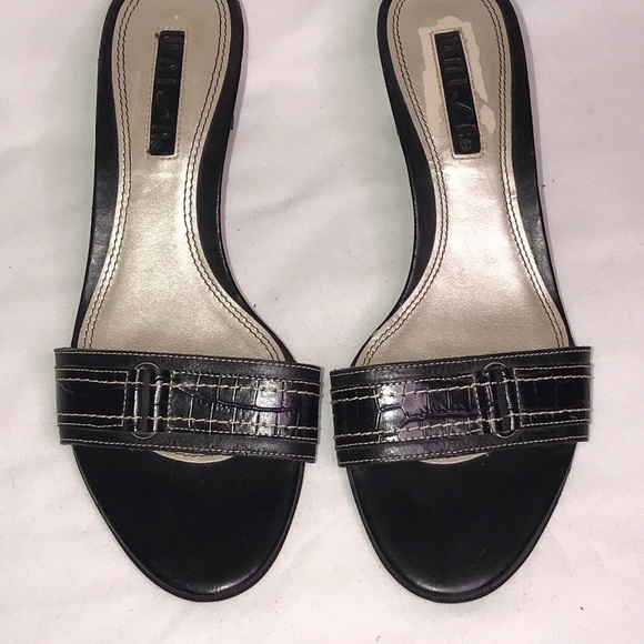 Unisa Black leather sandal with silver hardware 7 - Picture 3 of 7